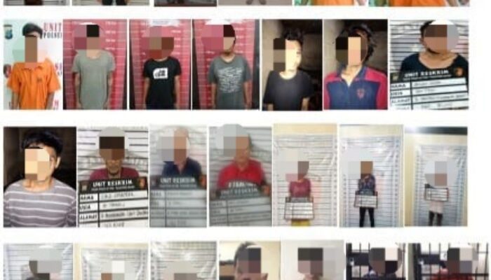 Selama Oktober, Reskrim Polrestabes Medan Tahan Ratusan Pelaku Pencurian