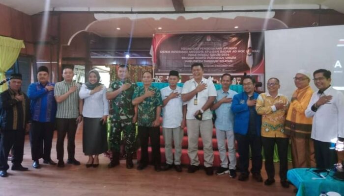 KPU Tapsel Gelar Sosialisasi SIAKBA<br>Perekrutan Penyelenggara Pemilu Secara Online