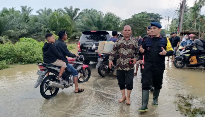 Brimob Siaga Banjir Dan SAR Dirikan Posko Penanggulangan Bencana