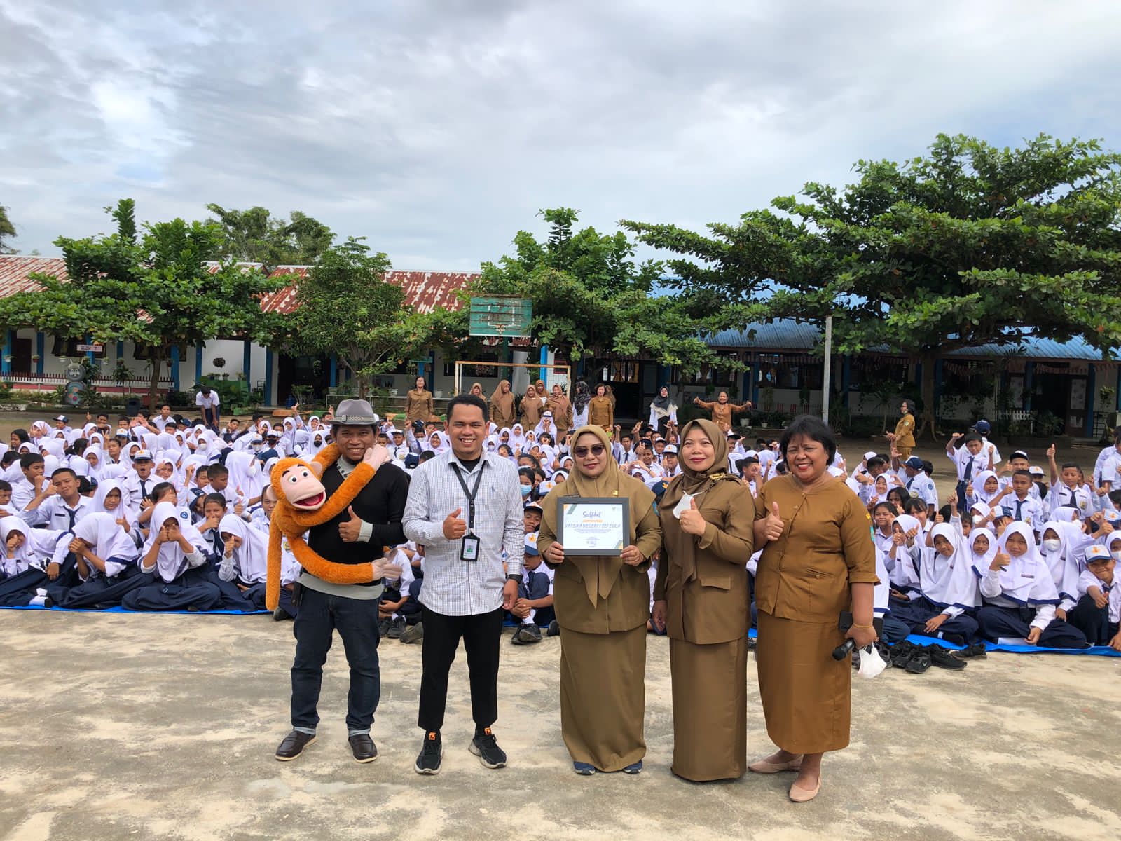 <em>Bersama UPT SMP N 1 Sei Suka Batubara, DD Waspada Gelar Dongeng Anti Bullying Untuk Siswa</em>