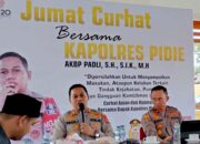 Polres Pidie Awali Program Jumat Curhat Dengan Wartawan Di Sawung