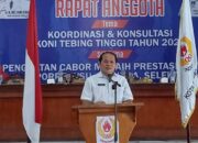 Kadisporapar Berharap Anggaran KONI Tebingtinggi Ditambah