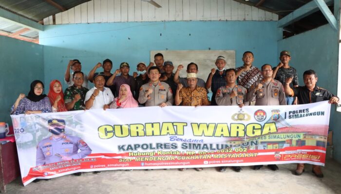 Berbagi Informasi, Kapolres Simalungun Dengarkan Curhat Masyarakat