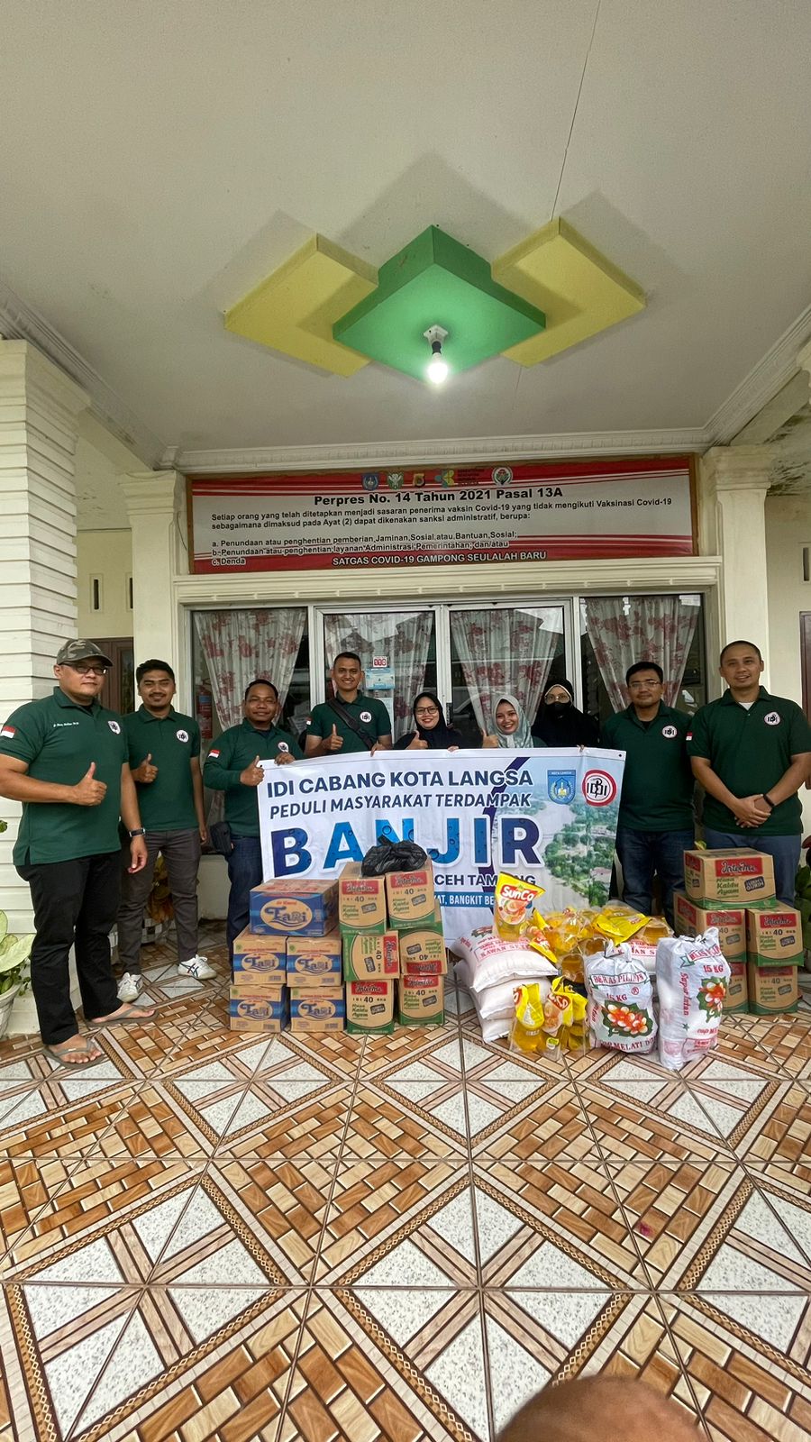 IDI Cabang Kota Langsa Salurkan Bantuan Korban Banjir