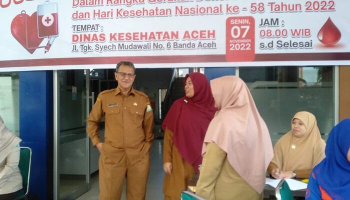 ASN Dinas Kesehatan Aceh Donor 76 Kantong Darah