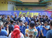 KETUA KNPI Medan Riza Usty Siregar SH dalam sebuah kegiatan di Medan, belum lama ini. Waspada/Ist