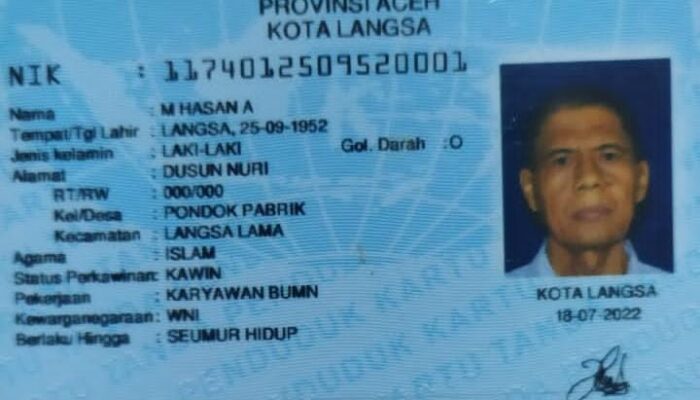 Hilang 5 Hari, M Hasan Ditemukan Meninggal Hanyut Di Krueng Langsa