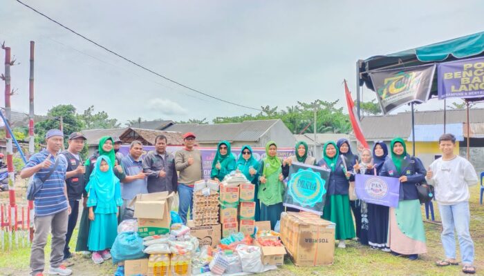 Posko Bencana Banjir Langkat Salurkan Bantuan