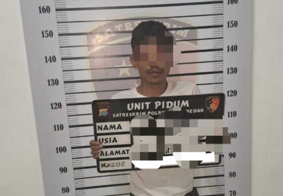 TERSANGK RMS alias Temon, pelaku jambret yang ditembak oleh personel Sat Reskrim Polrestabes Medan.Waspada/Ist