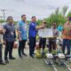 PENYERAHAN bantuan konversi BBM ke BBG secara simbolis kepada ratusan nelayan di Bagan Dusun 3 Pantai Labu Deli Serdang. Waspasa/ist