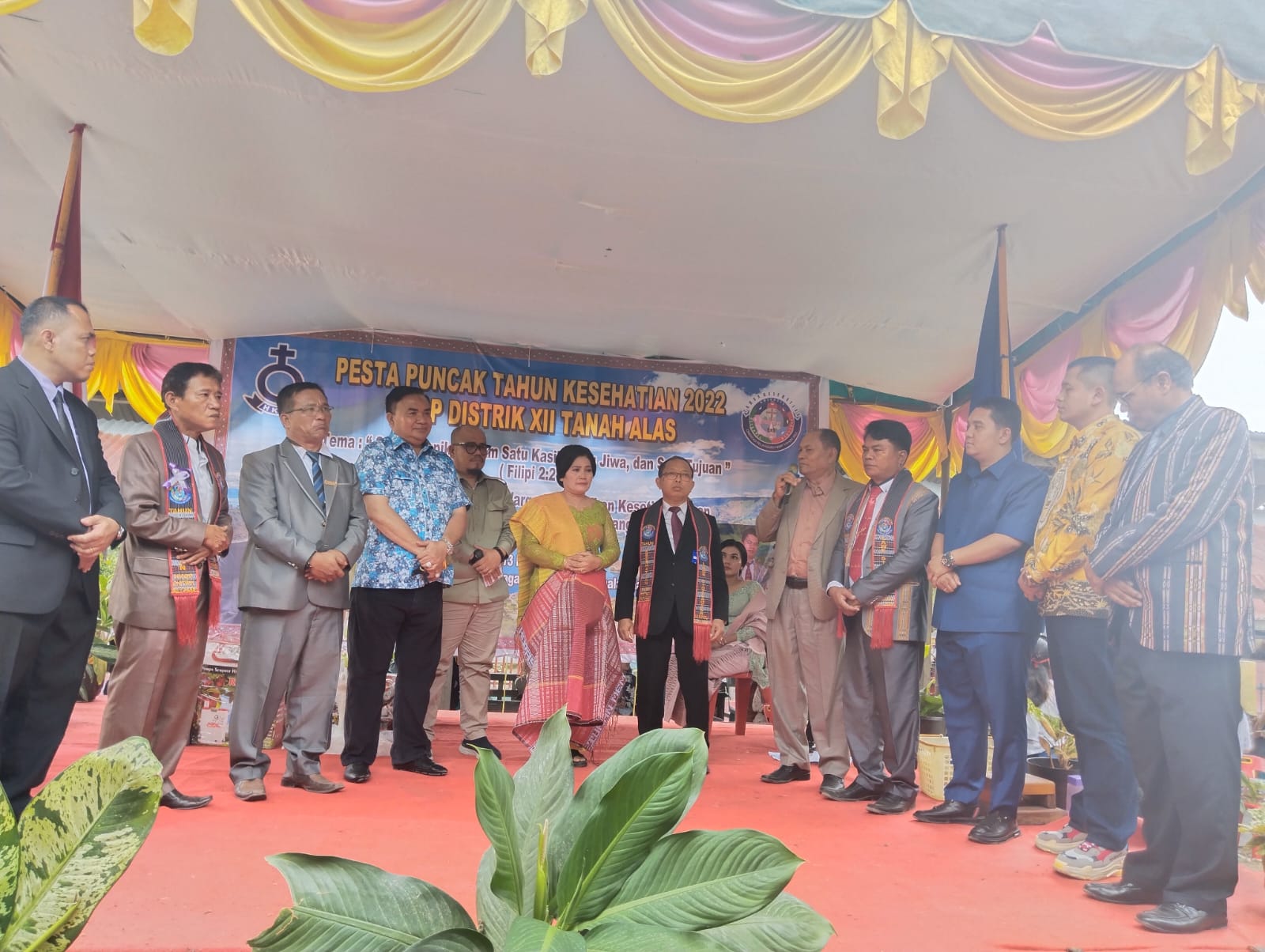 Salim Fakhry Hadiri Pesta Puncak Tahun Kesehatian 2022 HKBP Distrik XII Tanah Alas
