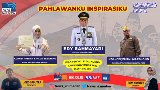 Siswa SMA Harapan Medan Jadi Narasumber Talkshow Hari Pahlawan