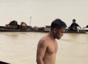 Getek Penghubung Kampung Baling Karang Terputus Diterjang Banjir