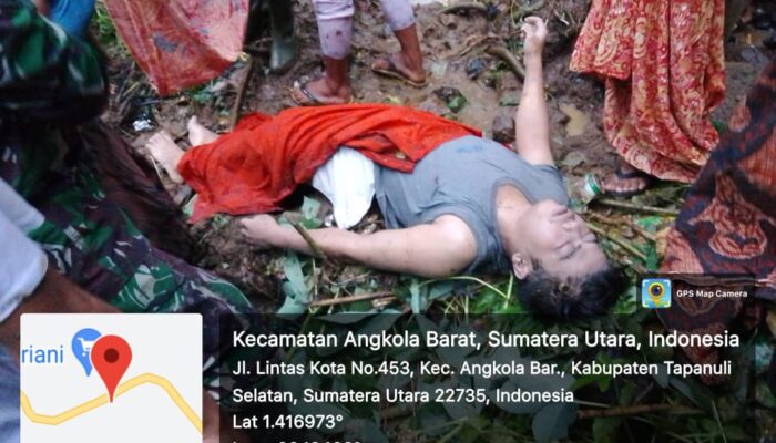 2 Tewas, Korban Longsor Di Sibangkua Tapsel