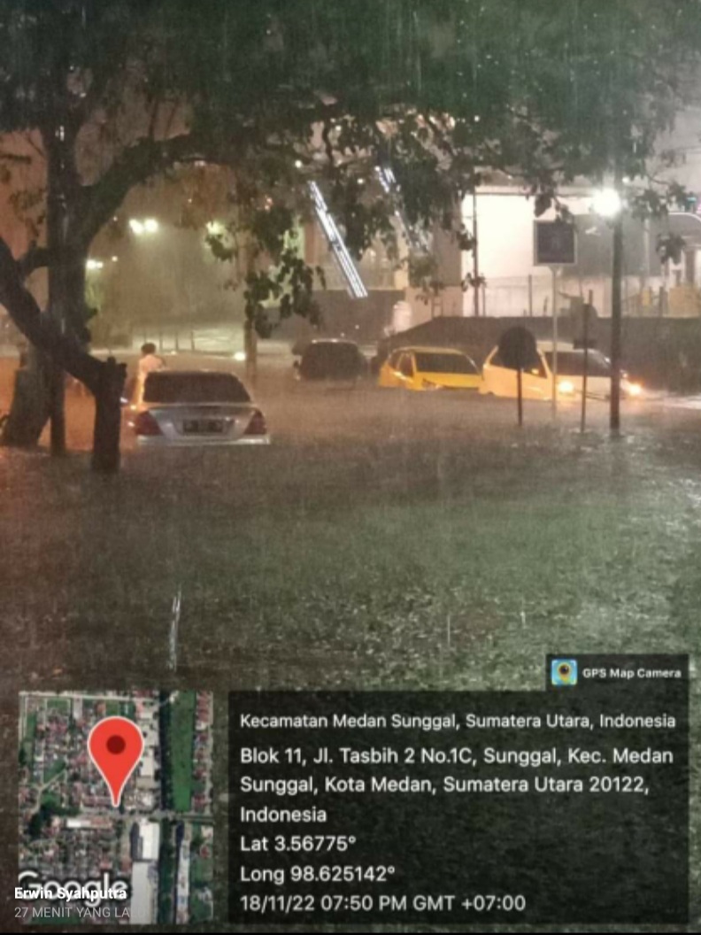Kota Medan Kembali Terendam Banjir Kota Medan Kembali Terendam Banjir