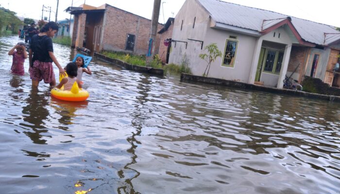 Perumahan TKBM Upaya Karya Medan Labuhan Terendam Banjir