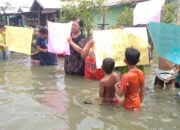3 Hari Terendam Banjir, Warga Perumahan TKBM Upaya Karya Medan Labuhan Unjuk Rasa
