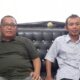Ketua Fraksi Gabungan Bintang Amanat Sejahtera, Ikrar Dinata Sihombing didampingi Anggota Fraksi Suhendra saat memberikan keterangan kepada wartawan. Waspada/Ist