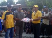 Golkar Peduli Salurkan 3,5 Ton Beras Kepada 700 Warga Terdampak Banjir