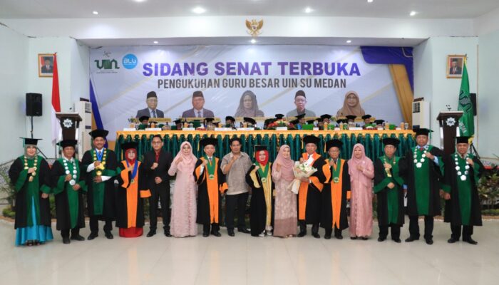 UIN SU Kukuhkan Lima Guru Besar