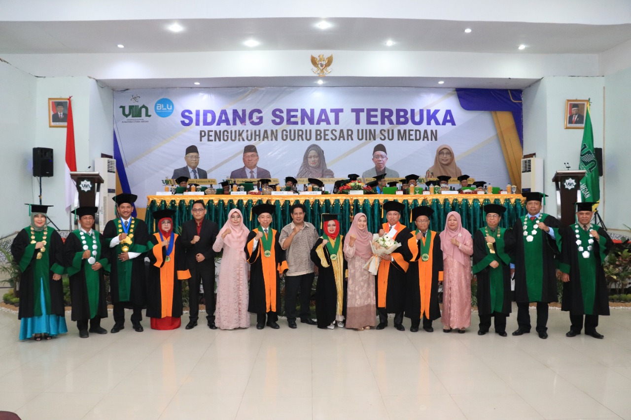 UIN SU Kukuhkan Lima Guru Besar
