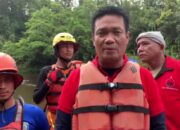 Wabup Humbahas Turun Melakukan Pencarian Korban Hanyut Di Simonggo