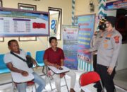 Kapolres Toba Sidak Unit Satuan Penyelenggara Administrasi SIM