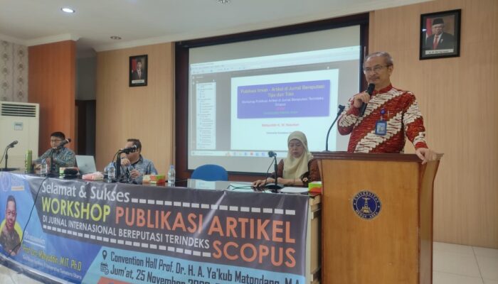 UMA Gelar Workshop Percepatan Publikasi Terindeks Scopus Bagi Dosen