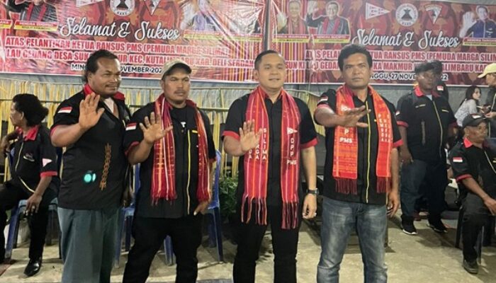 Kiki Handoko Sembiring Hadiri Pelantikan Pengurus PMS Di Dusun Terpencil