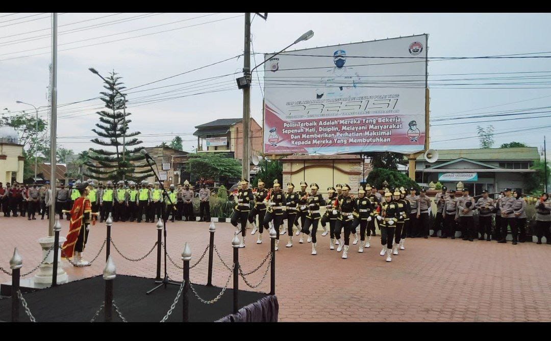 Satpastig Dan PKS Tampil Memukau Di Hadapan Kapolres Langsa