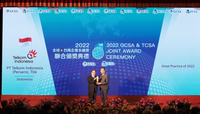 Telkom Sabet Gelar Global Best Practice-Sustainability Pada Ajang Penghargaan Internasional Global Corporate Sustainability Awards 2022 Di Taipei