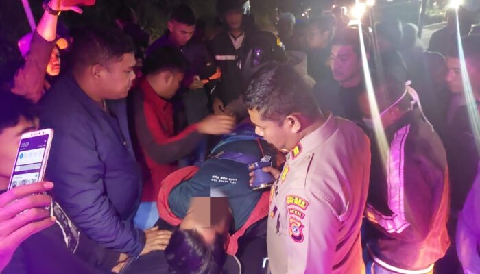 ODGJ Pembacok Polisi Diamankan