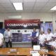 President Director & CEO Indosat Ooredoo Hutchison Vikram Sinha bersama Sekretaris Direktorat Jenderal PPI Kementerian Kominfo RI sekaligus Ketua Kelompok Kerja Dukungan Infrastruktur Digital G20 Wayan Toni Supriyanto mengunjungi Command Center yang menjadi tempat untuk memonitor dan memastikan kehandalan jaringan dalam mendukung puncak Presidensi G20 yang berlangsung di Bali.