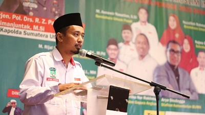 KETUA Umum Pengurus Wilayah Sumatera Utara Kesatuan Aksi Mahasiswa Muslim Indonesia (KAMMI) Wira Putra. Waspada/Ist