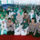 KETUA MTH Indonesia Bunda Indah, Kapoldasu Irjen Pol Drs. Panca Putra, Wakapoldasu Brigjen Pol. Dr. Dadang Hartanto, Ketua RKLA Sumut Soufi Nur Restu Nasution, diabadikan bersama jamaah. Waspada/ist