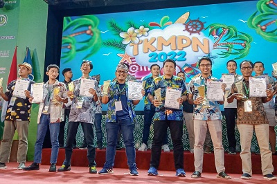 TIGA Tim Inovasi PTPN III berhasil meraih peringkat platinum di ajang TKMPN XXVI 2022 di Lombok, NTB. Waspada/Ist
