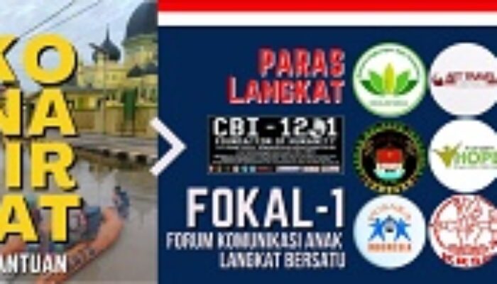 NGO Dan Ormas Bangun Posko Bantuan Banjir Untuk Langkat