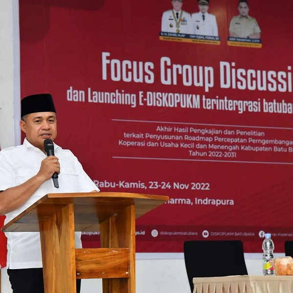 Majukan UMKM Batubara, Bupati Zahir Luncurkan E-Diskopukm