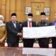 BUPATI Batubara Ir. H. Zahir, M.AP pada rapat paripurna DPRD dengan agenda pengambilan keputusan Ranperda tentang APBD tahun 2023.Waspada/Iwan Has