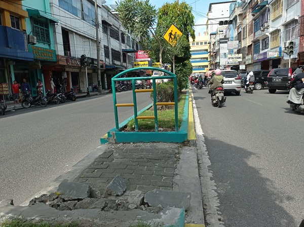 Handrail Jalan Sudirman Binjai Disikat Maling Handrail Jalan Sudirman Binjai Disikat Maling
