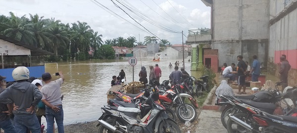 Sungai Aekkanopan Meluap, Ratusan Rumah Terendam Banjir