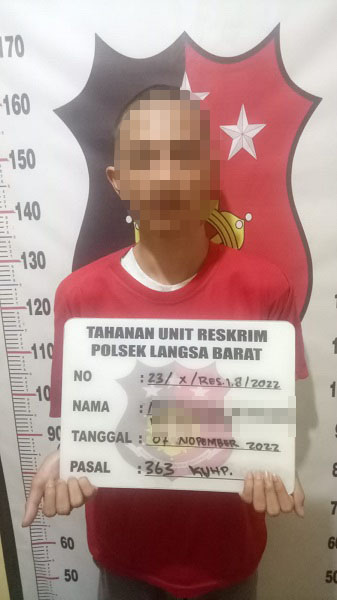 Polsek Langsa Barat Kembali Ringkus Residivis Kasus Pencurian