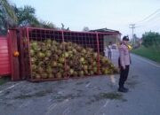 Truk LPG Terbalik Di Jalan Bireuen-Takengon