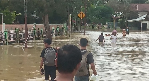 Banjir Kian Tinggi, Ratusan Mobil Dan Truk Terjebak Di Aceh Tamiang Banjir Kian Tinggi, Ratusan Mobil Dan Truk Terjebak Di Aceh Tamiang