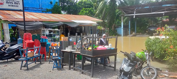 Sungai Aekkanopan Meluap, Ratusan Rumah Terendam Banjir