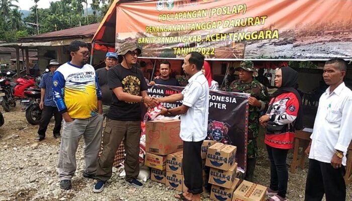 YNCI Regional Sumbagut-Agara Serahkan Bantuan Korban Banjir Bandang