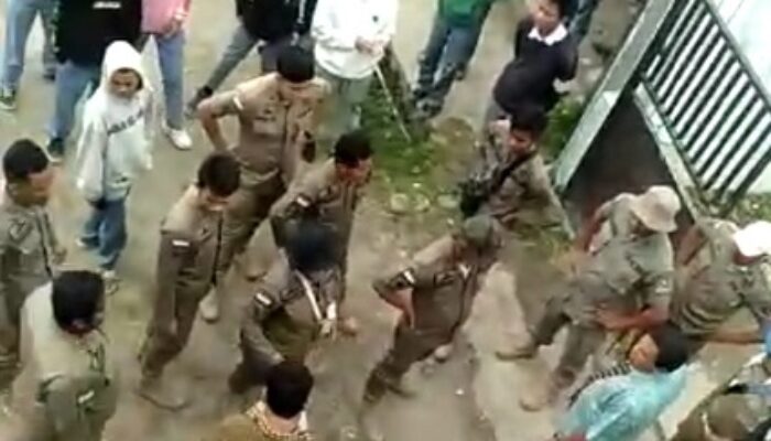 Viral Di Medsos, Siswa SMK VS Satpol PP Karo