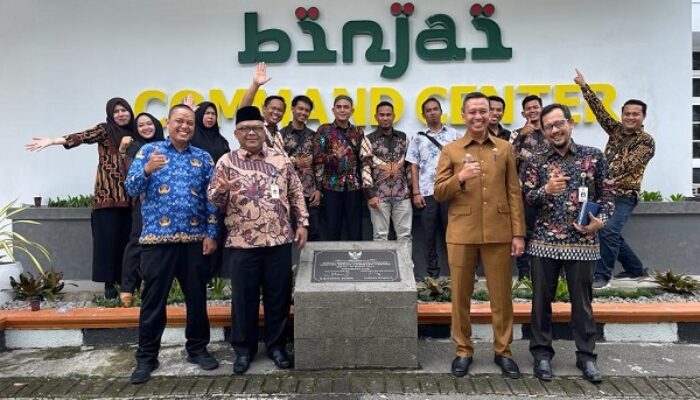 Dinas Kominfotiksan Dumai Berkunjung Ke Binjai