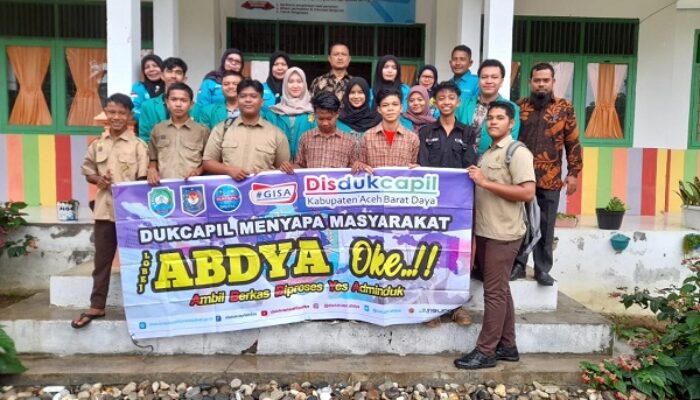 Mahasiswa MSIB Dukung Inovasi Dukcapil Abdya