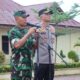 APEL GABUNGAN: Dandim 0104/Atim Letkol Inf Agus Al-Fauzi, S.IP, M.IPol, didampingi Kapolres Aceh Timur AKBP Andy Rahmansyah, SIK, dalam Apel Sinergitas TNI-Polri di Lapangan Sarja Arya Racana, Senin (14/11). Waspada/M. Ishak